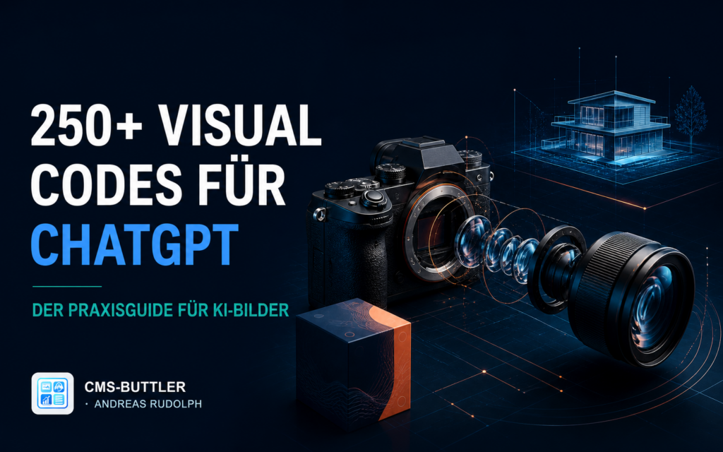 250+ Visual Codes für ChatGPT – Praxisguide für KI-Bilder von CMS-Buttler Andreas Rudolph